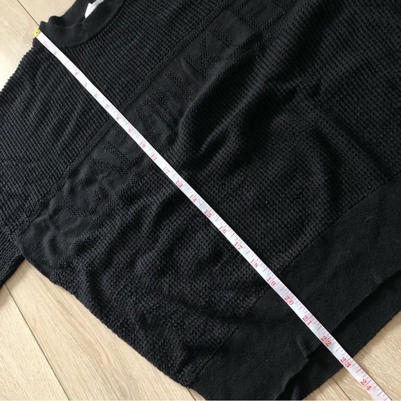 Calvin Klein Cotton Viscose Logo Light Sweater in Balck Size XL - Picture 11 of 11